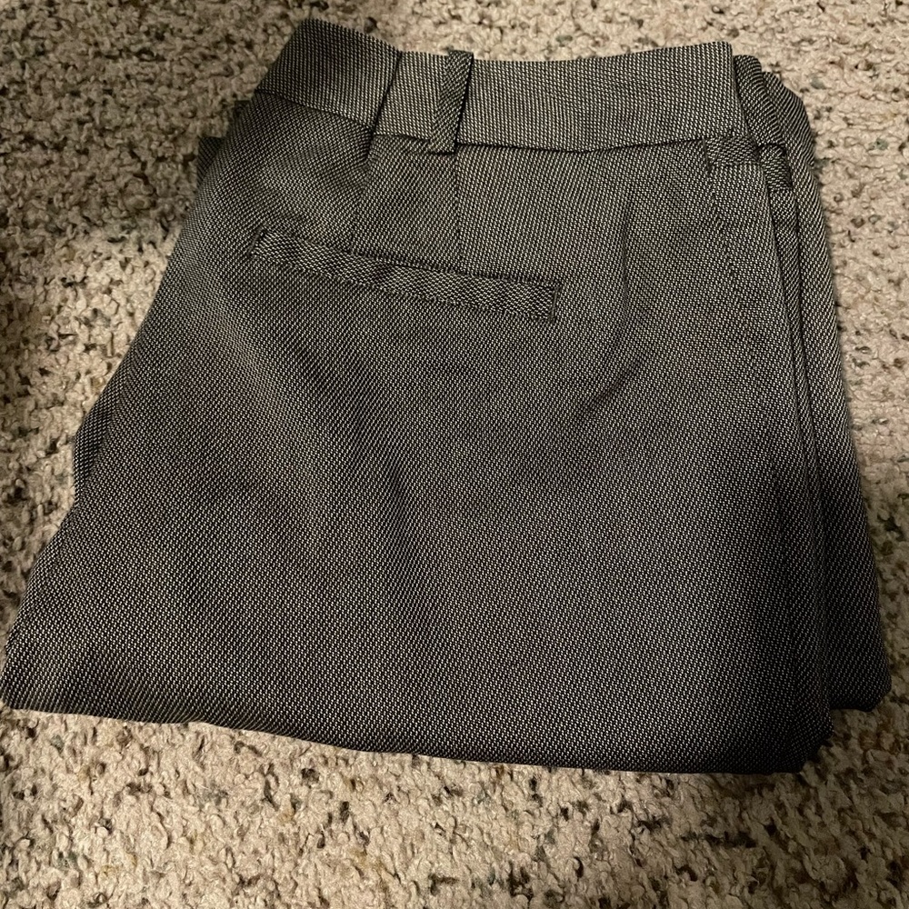 Brown dress pants with beige